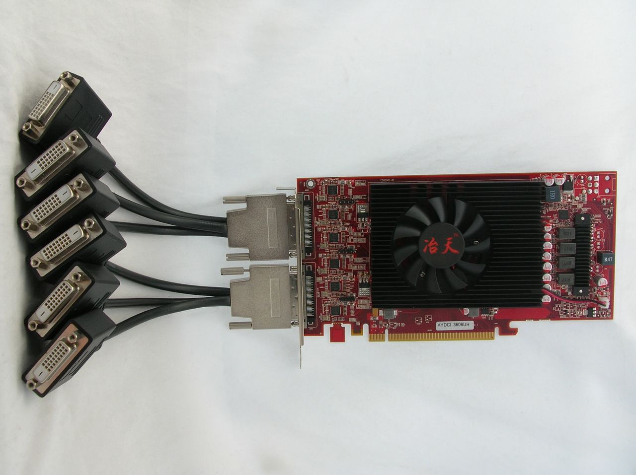 pcidv.com/冶天VHDCI R7 360 6DVI HDMI2.0 4K 60Hz